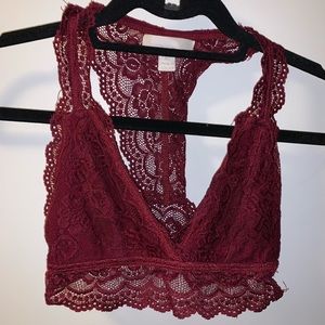 Francesca’s Remington Racer Back Lace Bralette